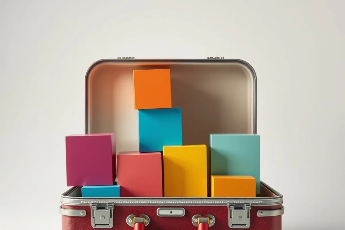 Soft, roomy cubes suit a shared family suitcase.
